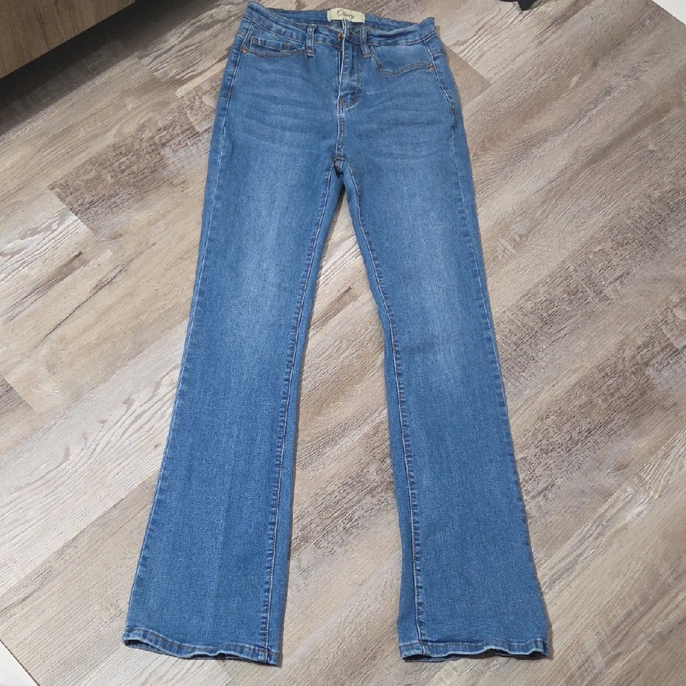Elegant Blue Flare Women's Jeans